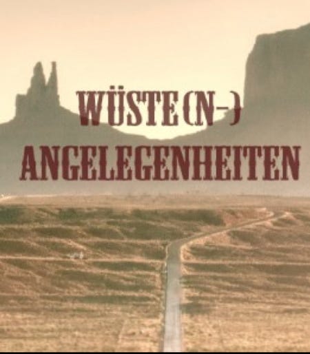 Cover "Wüstenangelegenheiten"